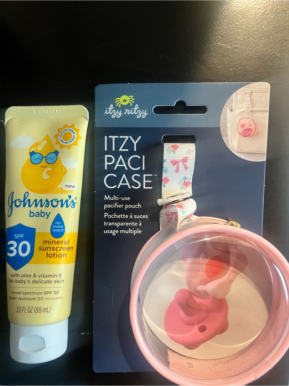 NEW Baby Bundle | HALO SleepSack + Itzy Ritzy Paci Case + Johnson’s Sunscreen